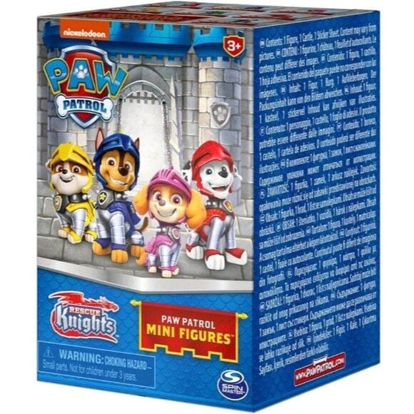 Paw Patrol Rescue Knights Rocky Mini Figure & Castle Mystery Box New - Picture 5 of 5